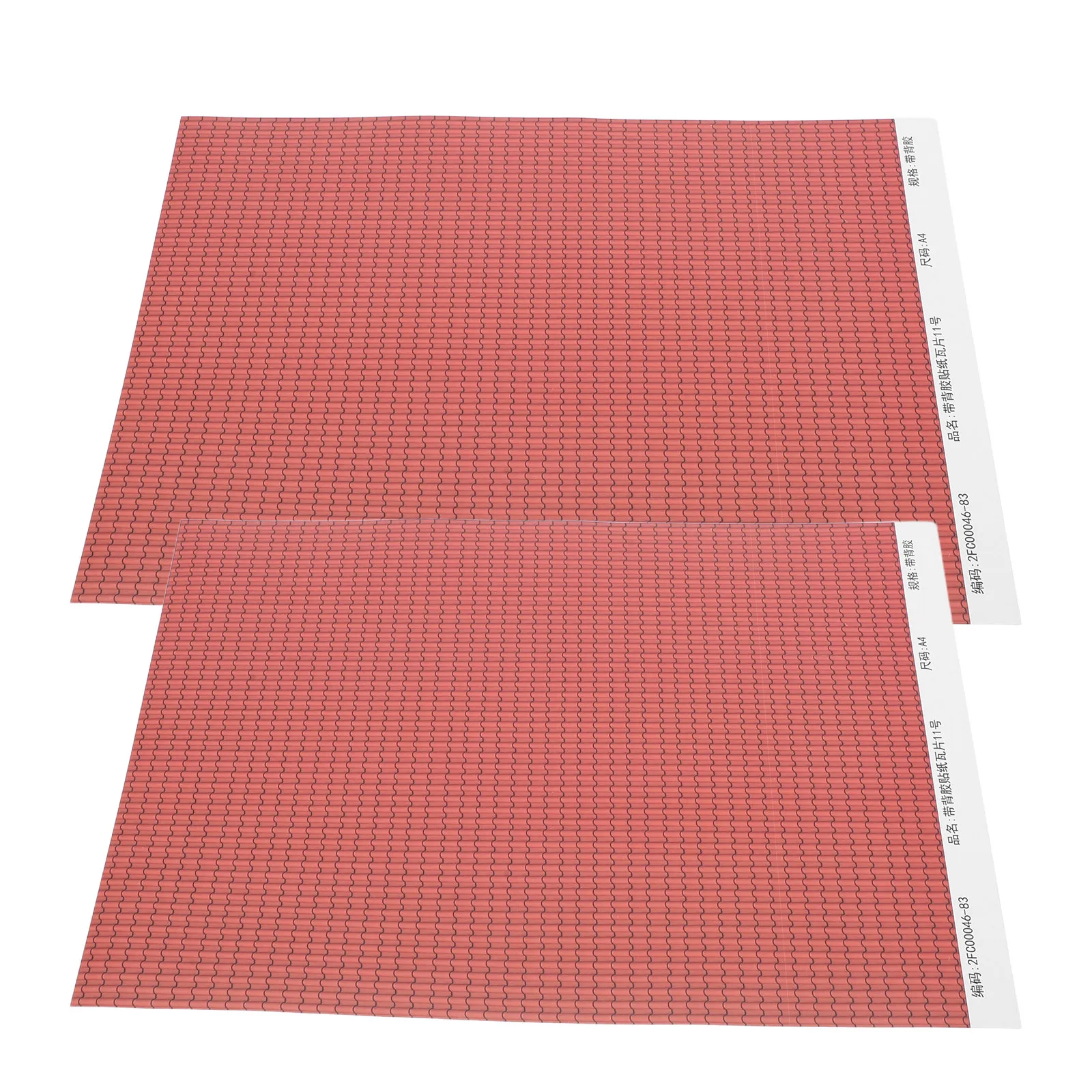 2Sheets Miniature House Building Supplies Roof Tiles 11.8x8.3 Self Adhesive Craft Roofing for Architectural Projects DIY