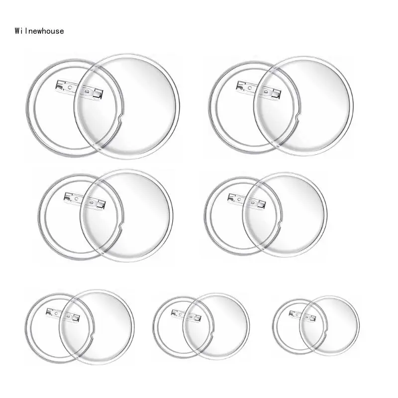 

Прозрачные акриловые пуговицы для значков, пуговицы для одежды своими руками, Прямая поставка одежды