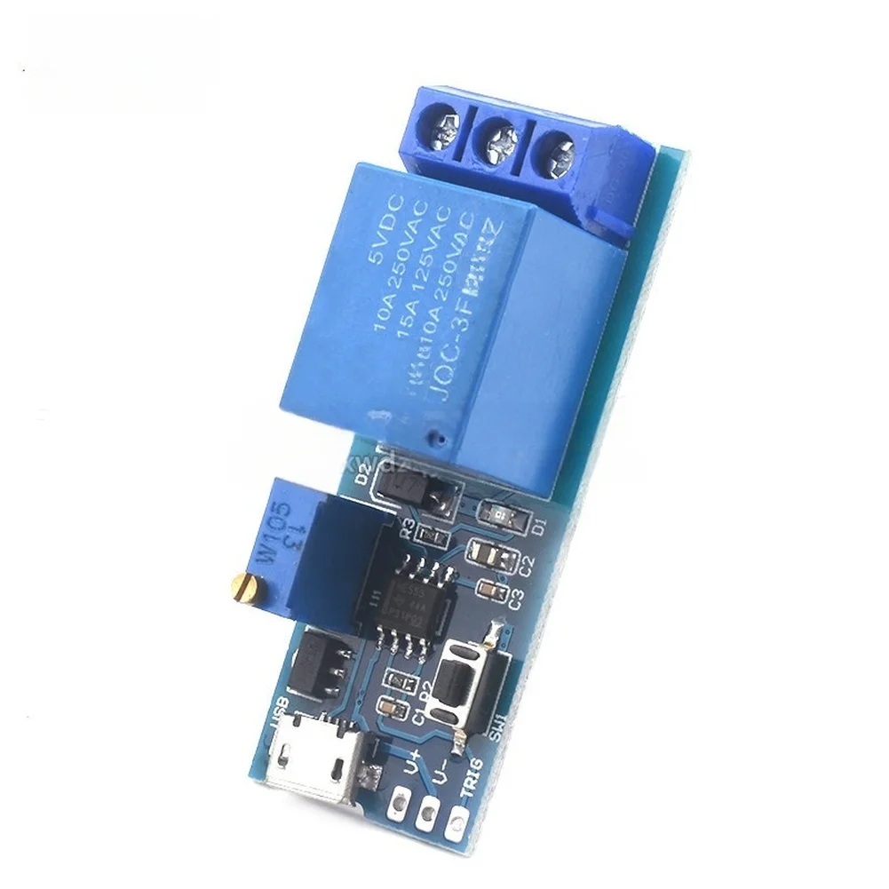 4pcs Trigger-Based Delay Switch Module Designed for 5V 30V Input Range and USB Power Interface in Electronic Prototyping