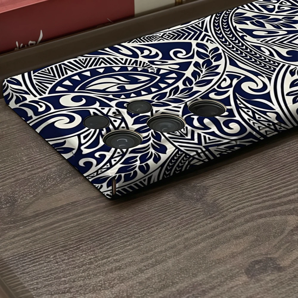 القبلية نمط الفن قضية الهاتف لسامسونج غالاكسي S25 S24 S23 الترا زائد A35 A283 لامعة HD الغلاف الصلب فيلم قذيفة