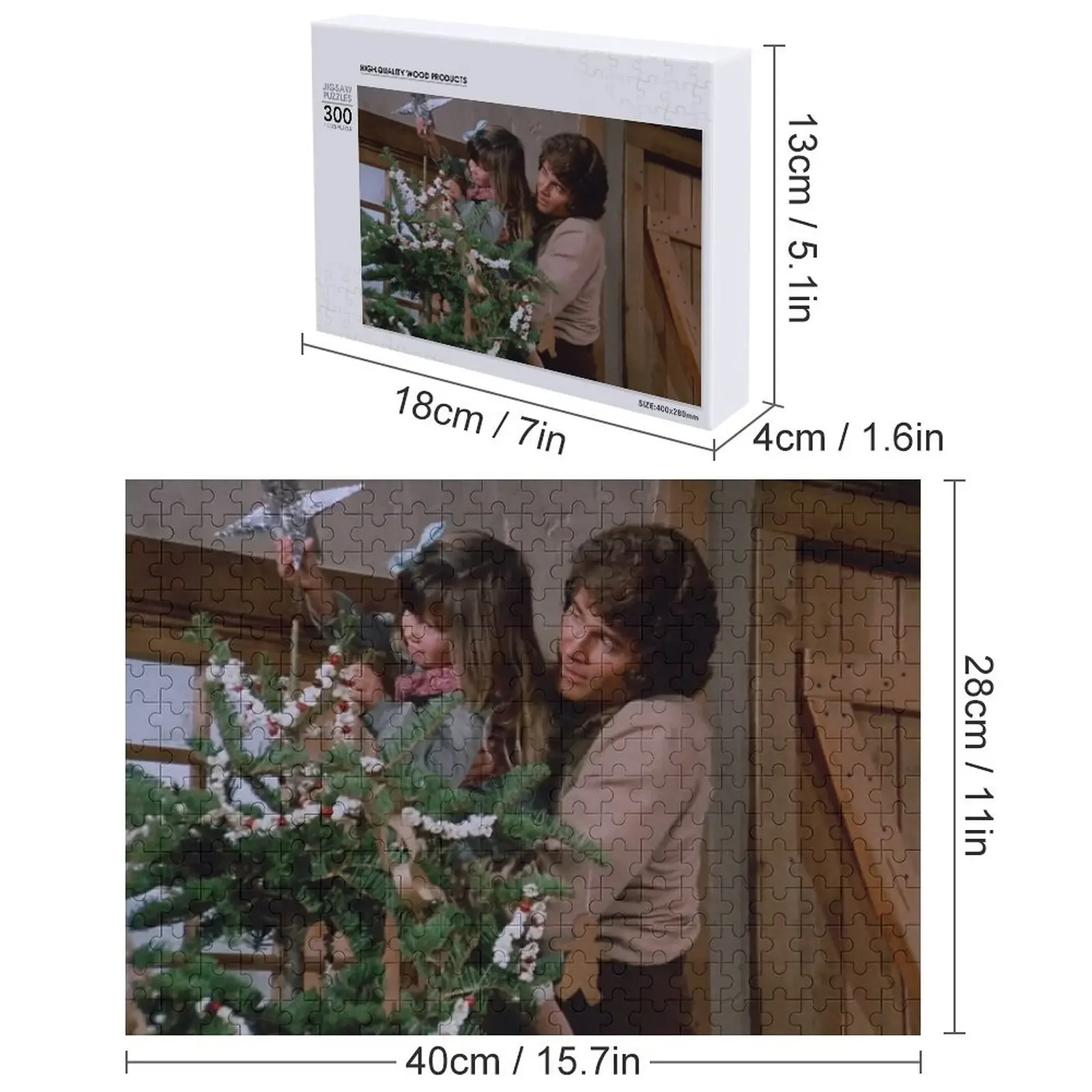 Carrie y Carlos en Navidad Rompecabezas Personalizado Personalizados para niños Rompecabezas