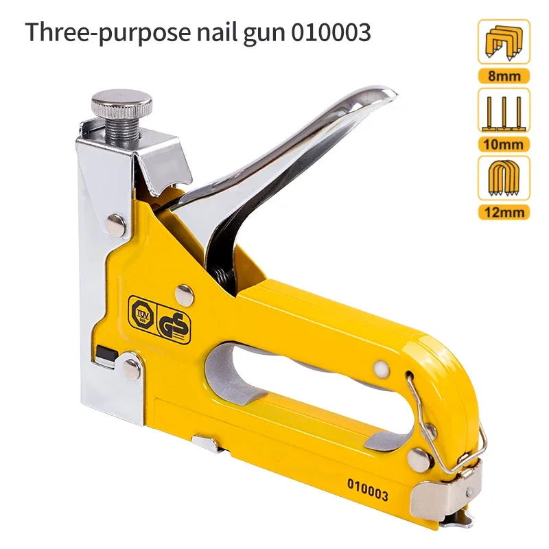 3 In 1 Nail Gun DIY Furniture Construction Stapler Upholstery Staple Gun Home Decor Carpentry Tools