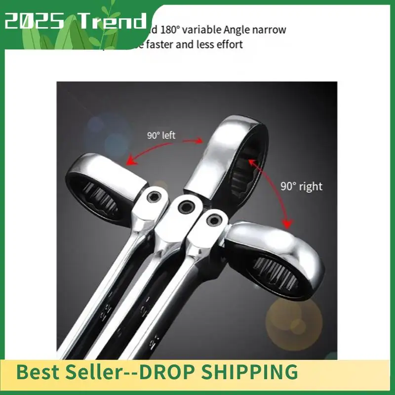 

7PCS Ratcheting Wrench Set Standard Metric Combination Ratchet Wrenches Set For Car Repair And Household Repair