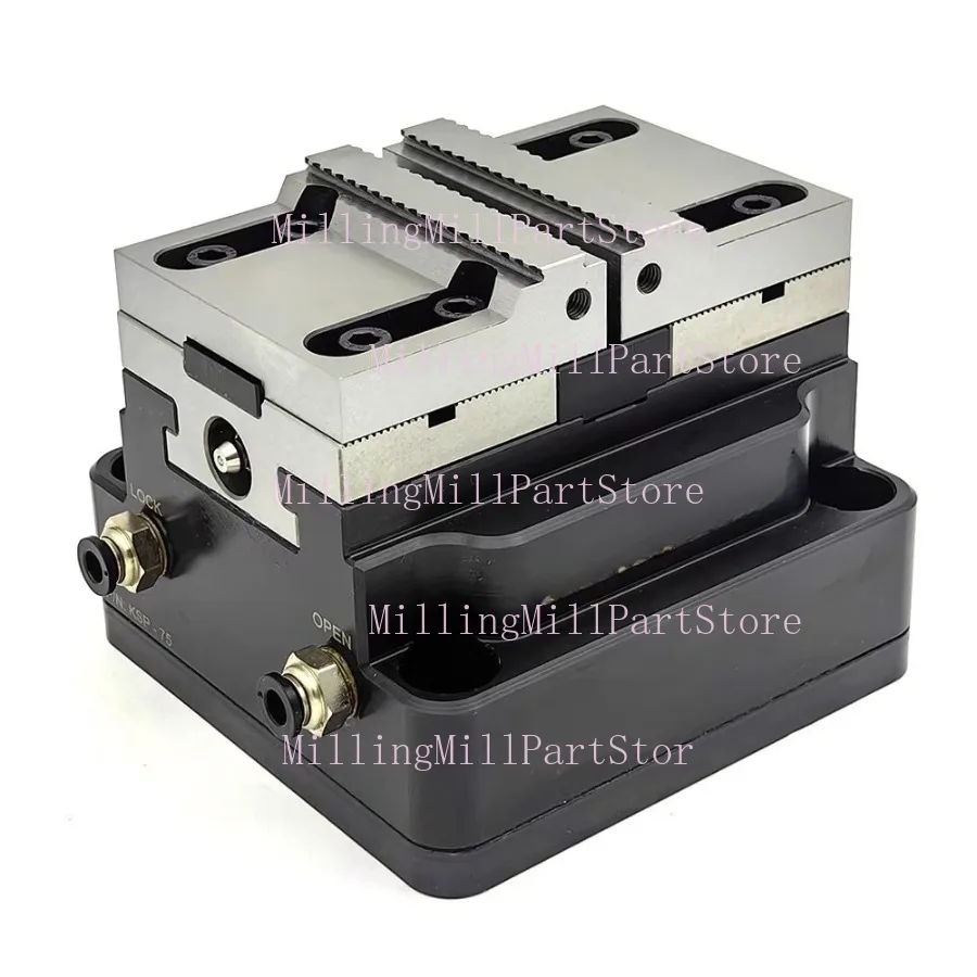 1pc Pneumatic Self-centered Vise Ask for The Heart Clamping Vise 5 Axes Precision Keep Pressure Self-centered Fixture