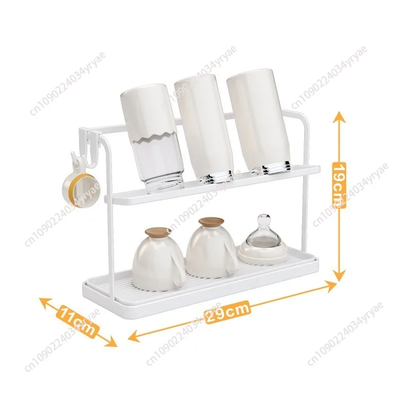 holder household desktop double-layer cup holder teacup water cup storage rack upside down drain rack tea set high value