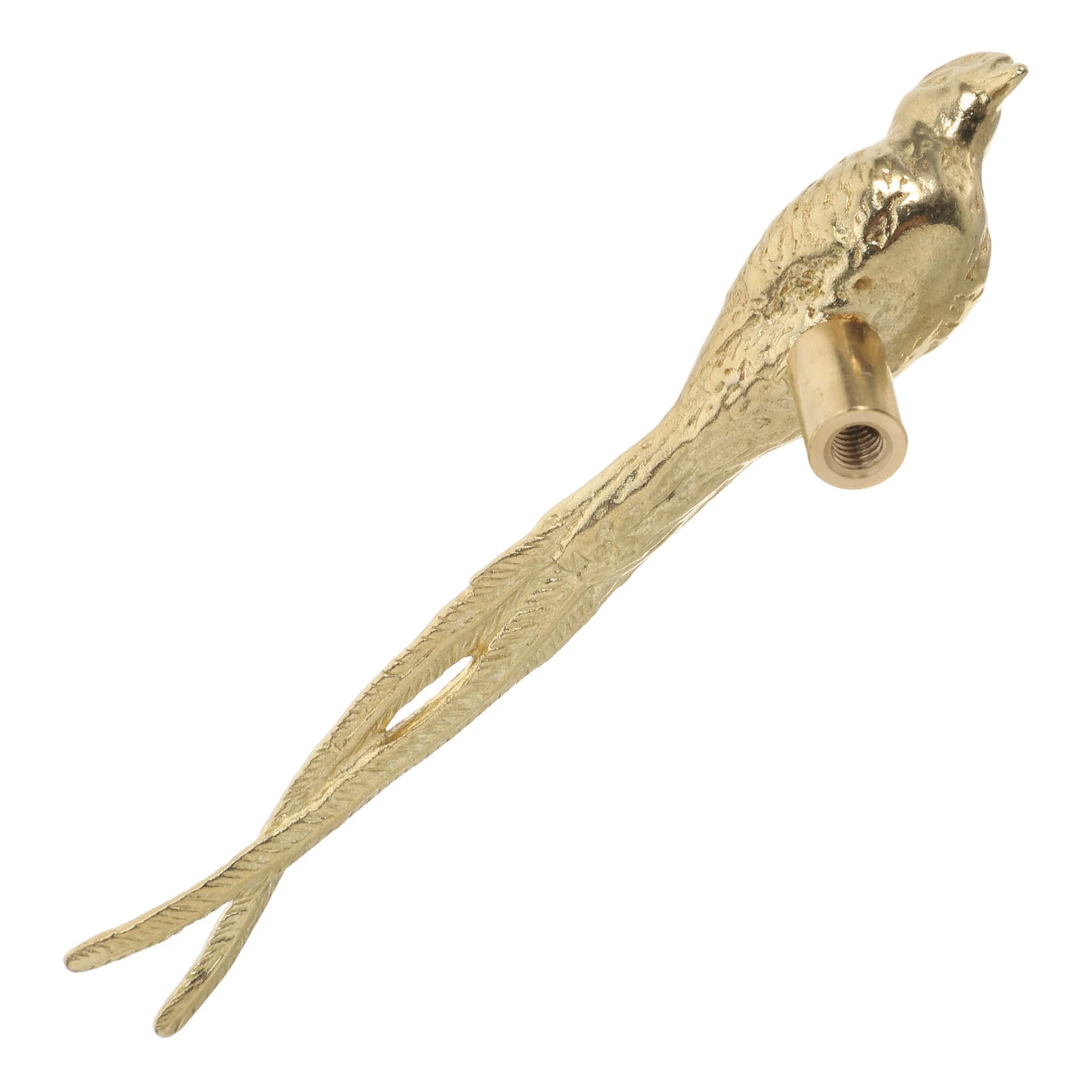 

1pcs Brass Bird Cabinet Knobs Decorative Drawer Handles Furniture Pulls Longtailed Design Durable Easy Install Home Office