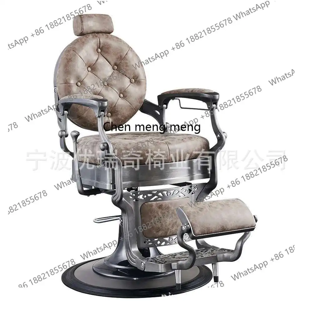 

Стрижка ретро парикмахерское кресло парикмахерская масляная головка парикмахерское кресло откидывающееся вращающееся кресло для ухода за волосами