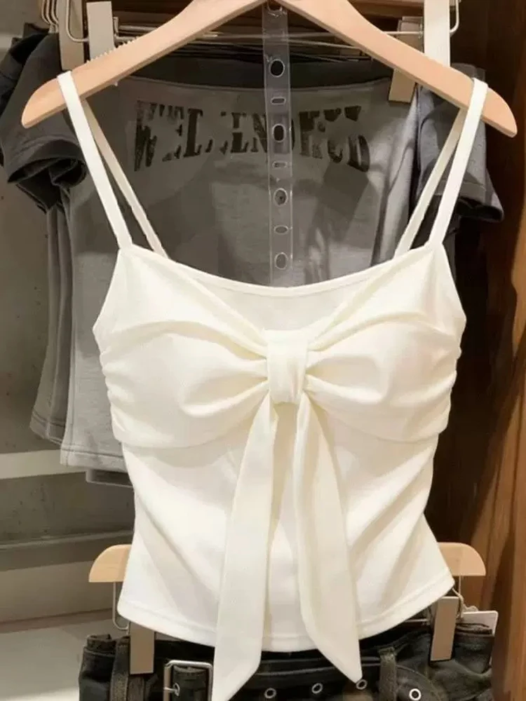 Extra Large Size 300 Pounds  Knot Strap Vest Women Summer Pure Desire Spicy Waist Shaping Sleeveless Top