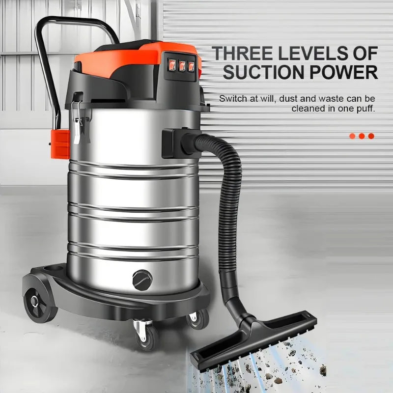 

Электрический пылесос 5400 Вт, 60 л, мощный пылесос для влажной и сухой уборки, промышленная мойка автомобиля, магазин, большой всасывающий очиститель швов