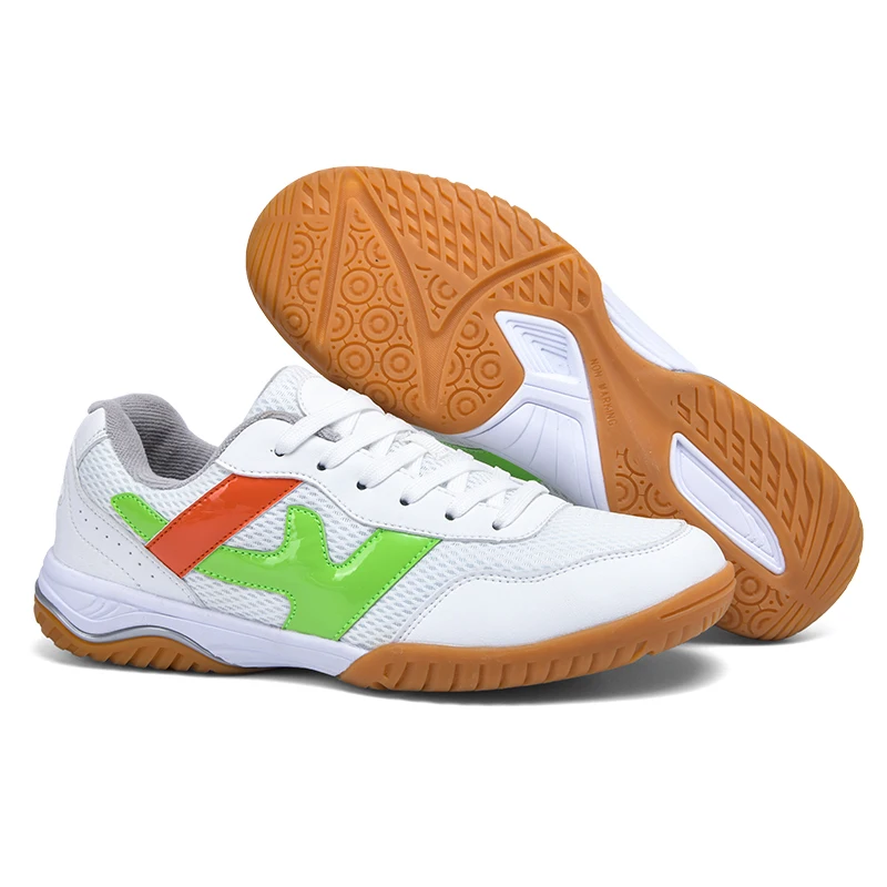 Table Tennis Sneakers for Men Women Black Green Professional Badminton Shoes for Men Outdoor Sports and Gym