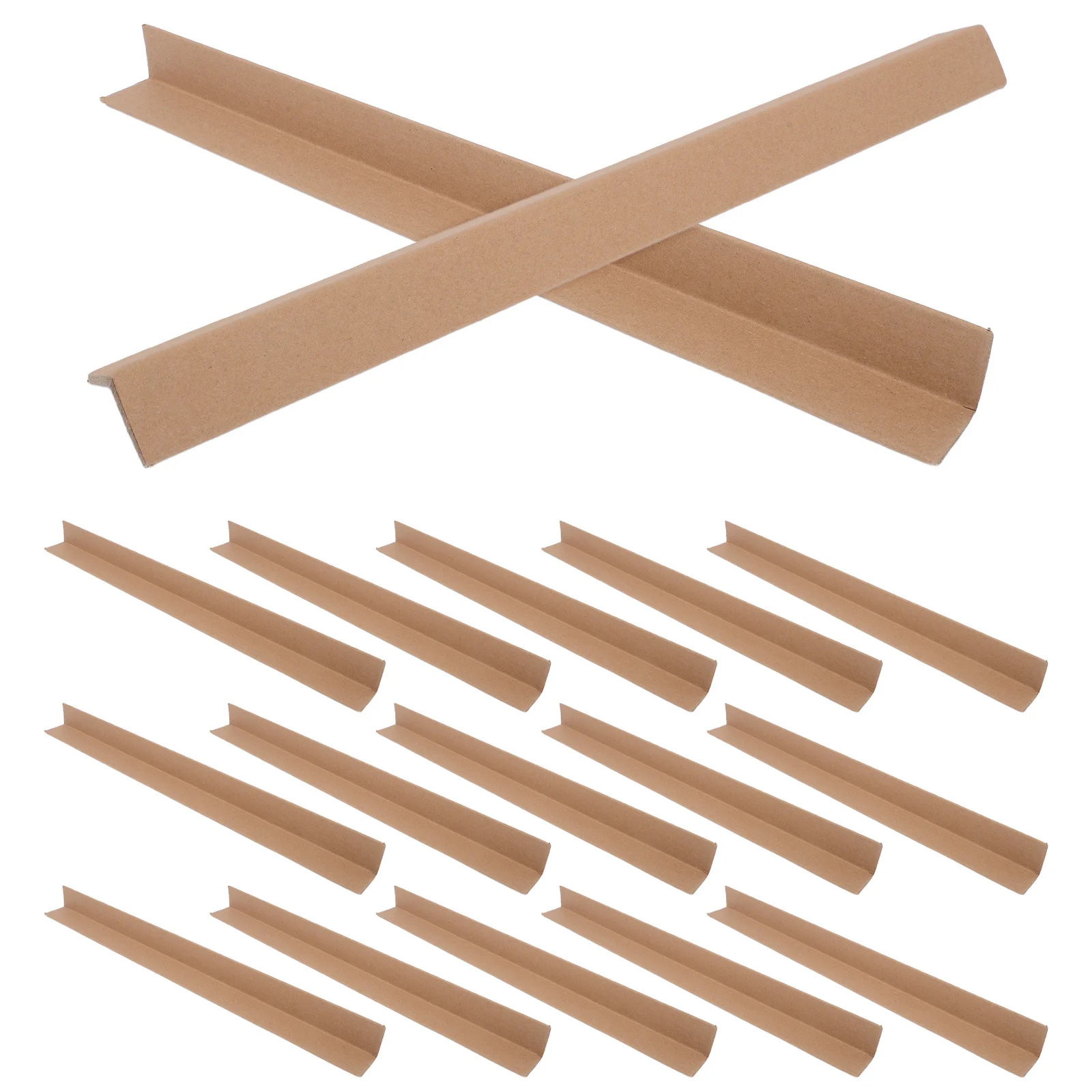 20pcs Cardboard Corner Protectors Heavy Duty Reinforced Edge Guards For Shipping Storage Furniture Panels Packaging Boxes