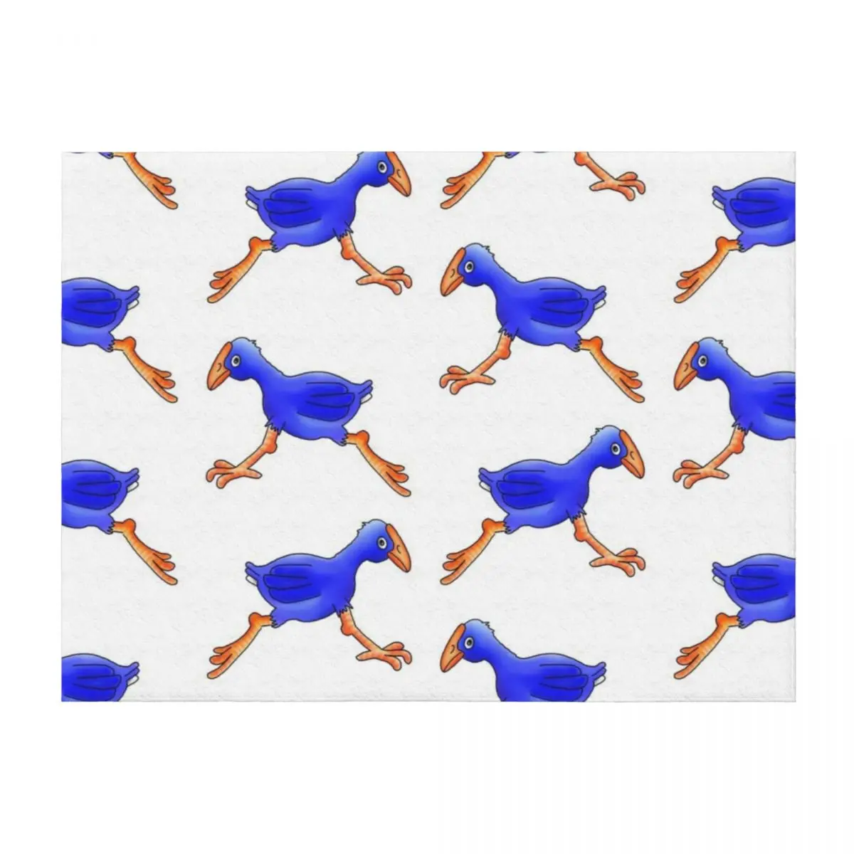 

Pukeko Running. New Zealand Native Birds Throw Blanket cosplay anime Moving Picnic Designers Blankets