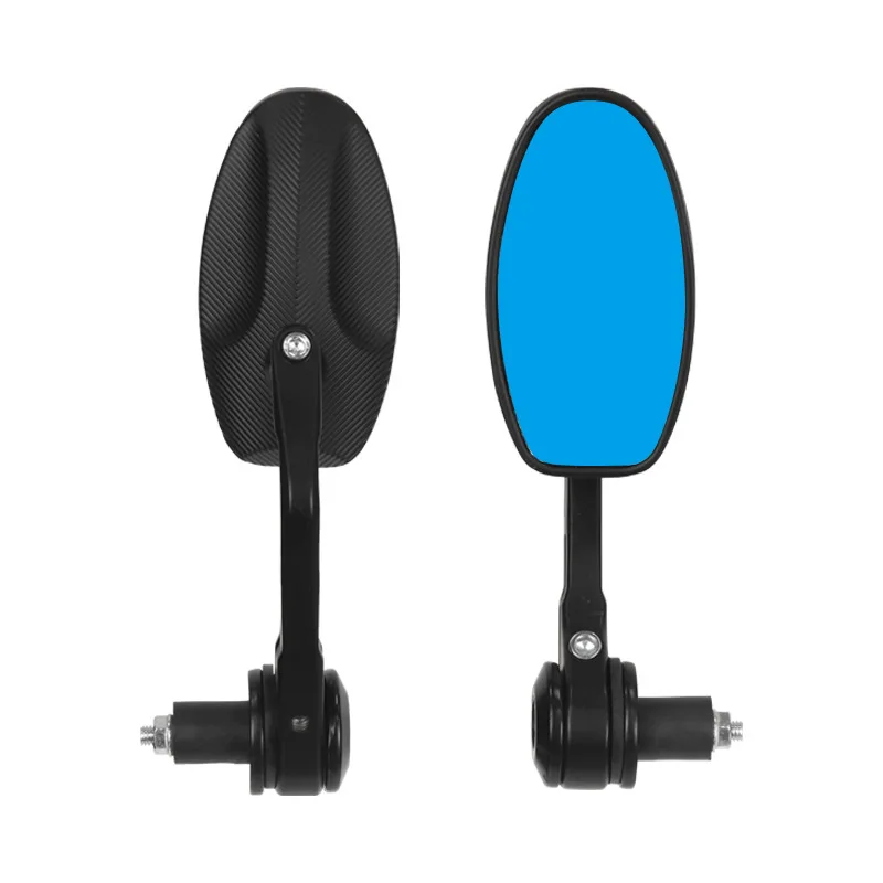 

4PCS Motorcycle rearview mirror die-castingaluminum alloyhandlebar reversing mirror22mm oval handlebar mirror universalreflector