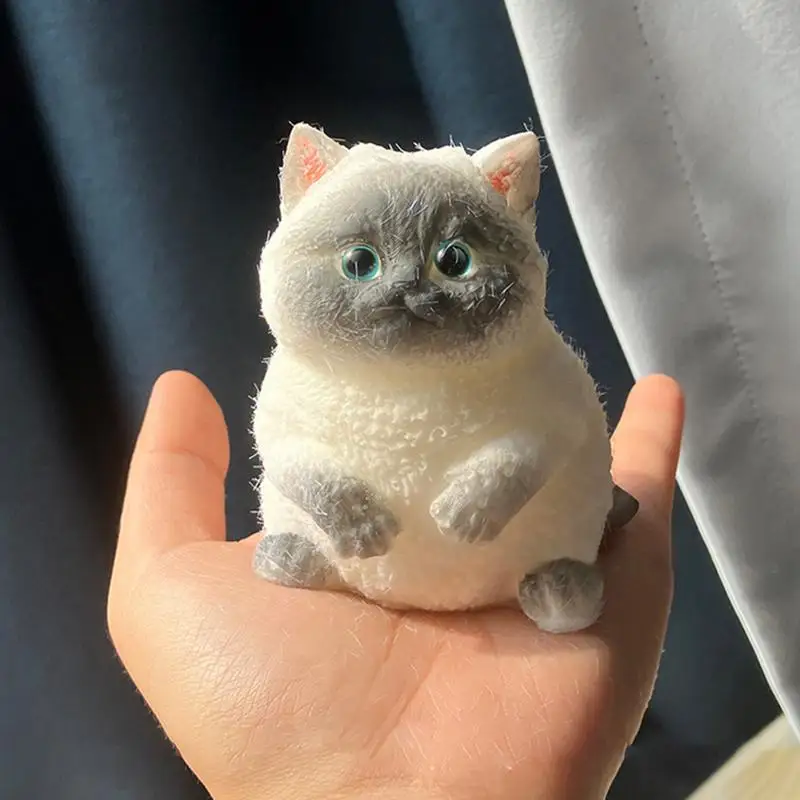 Stress Toy Cat For Kids Cute Cat-Shape Fidget Ball Mochi Animal Pinch Family Fun Game Relief Sensory Toys For Kids Girls Boys