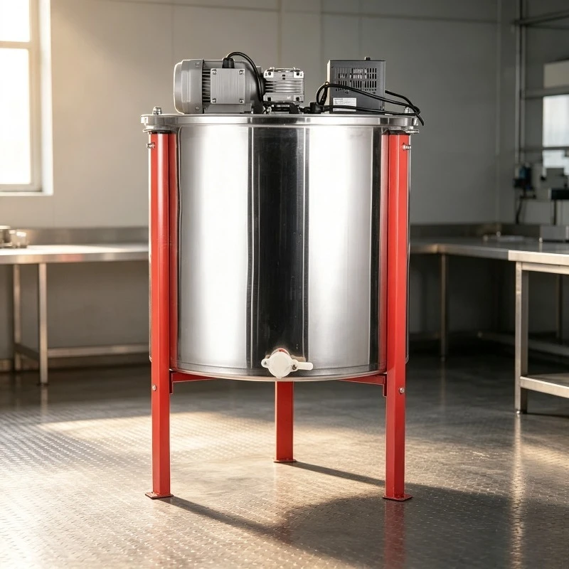 8 Frame Electric Horizontal Honey Centrifuge Extractor High Precision Beekeeping Equipment