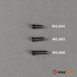 Scaleclub Model  Custom 1.6mm Nut Screw External Hexagon (2.0mm)  For Tamiya  Scania 770S MAN Benz VOLVOO Trailer Tipper Parts