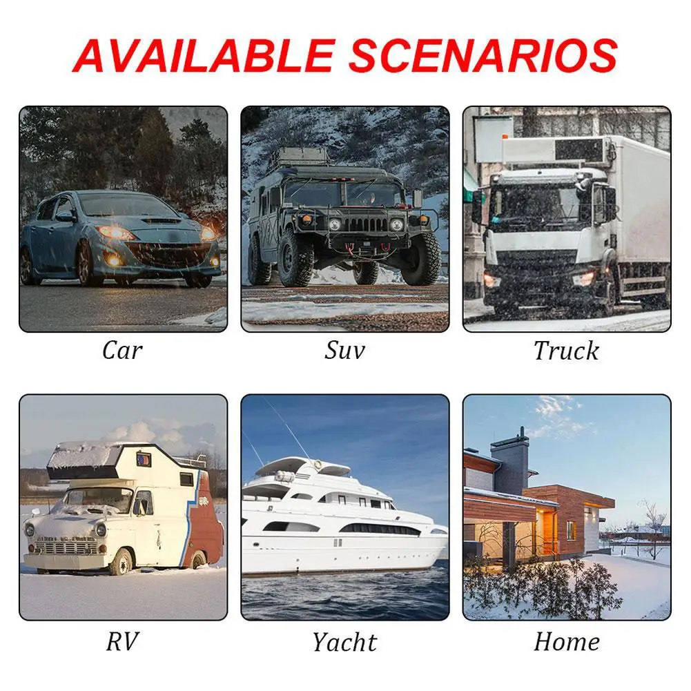 Universal ar Aquecedor Cerâmica Brilho Plug, kit de reparação do aquecedor de estacionamento, apto para Webasto, Eberspacher, carro, caminhão, Van, barco, 12V, 24V