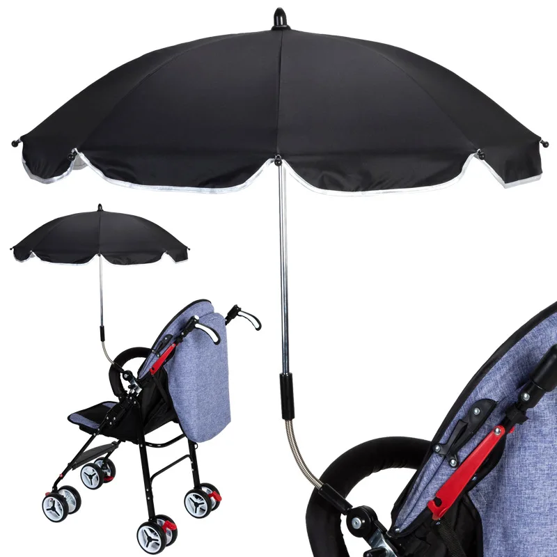 Baby Three-Wheel Hand Push Perambulator Umbrella Special Walk the Children Fantstic Product Sun-Proof Sun Umbrella Universal