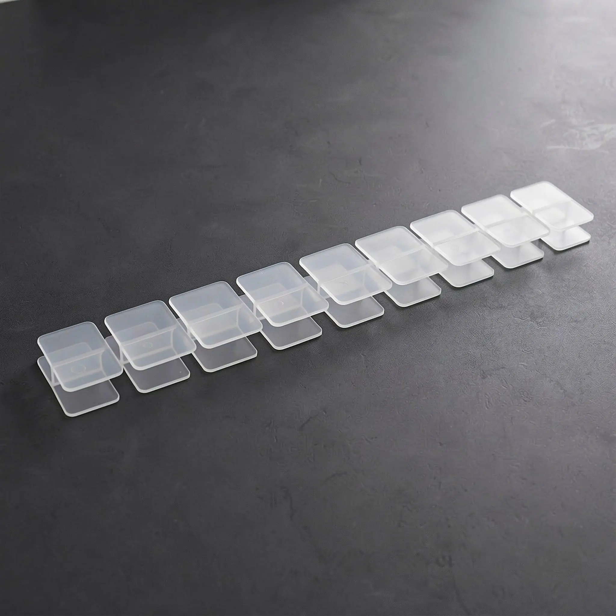 6Pcs Plastic Adjustable Transparent Mug Rack Space Saving Cup Organizer Stackable Coffee Mug Stackers Kitchen Cabinet