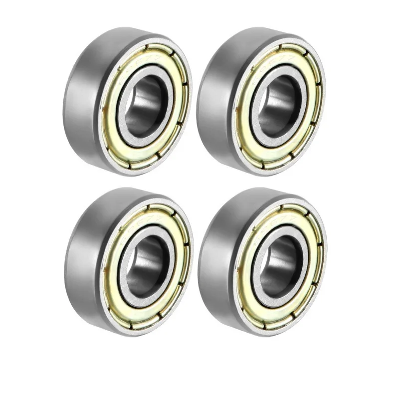 (Pack of 4)696ZZ Deep Groove Ball Bearing Double Shield 696-2Z 1080096, 6mm x 15mm x 5mm Carbon Steel Bearings (Pack of 4)