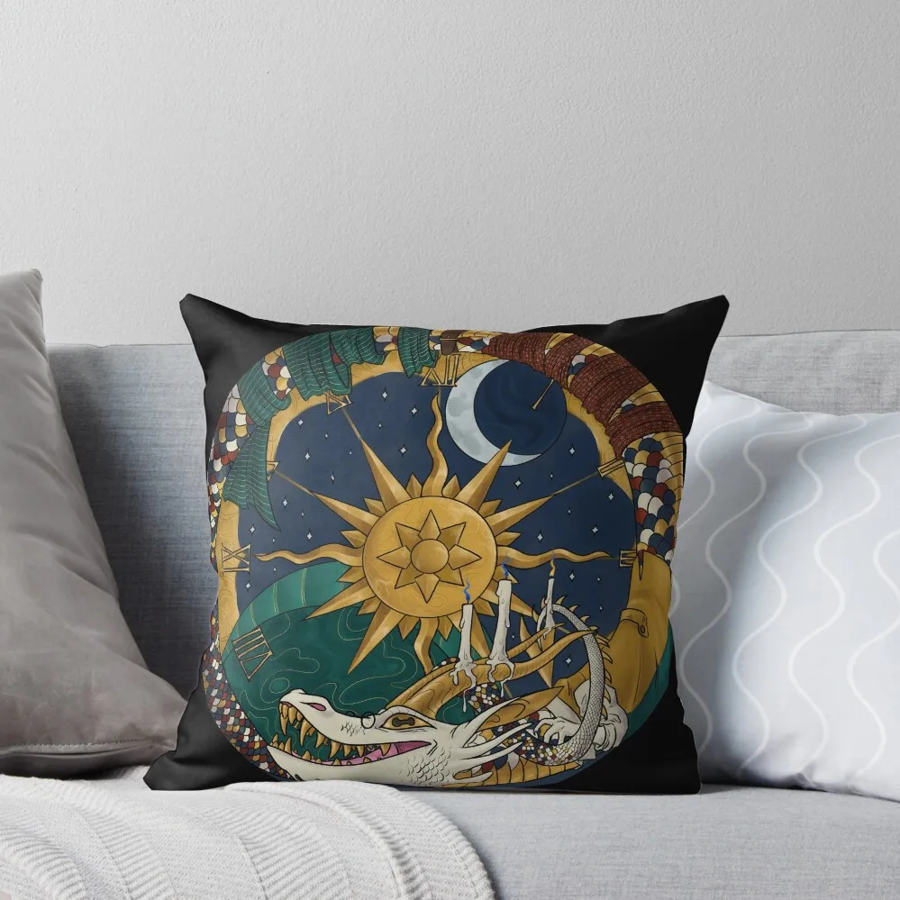 

Wheel of Time Throw Pillow Sofa Pillow Cover Decorative pillow case