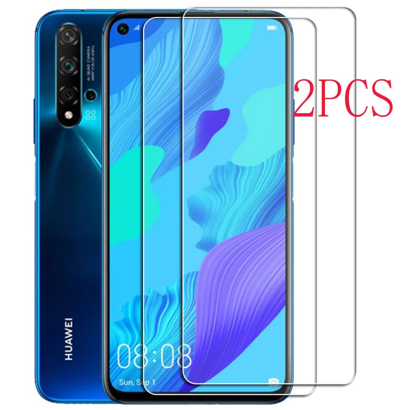 2PCS FOR Huawei nova 5T High HD Tempered Glass Protective On YAL-L21, YAL-L61, YAL-L71, YAL-L61D Screen Protector Film