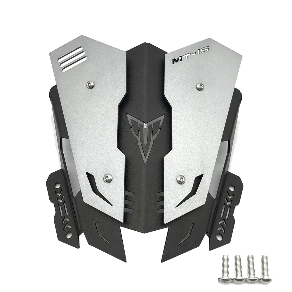 Motorcycle CNC Aluminum Fairing Screen Windshield Windscreen Wind Deflector for Yamaha MT15 MT-15 MT 15 2019 2020 image 3