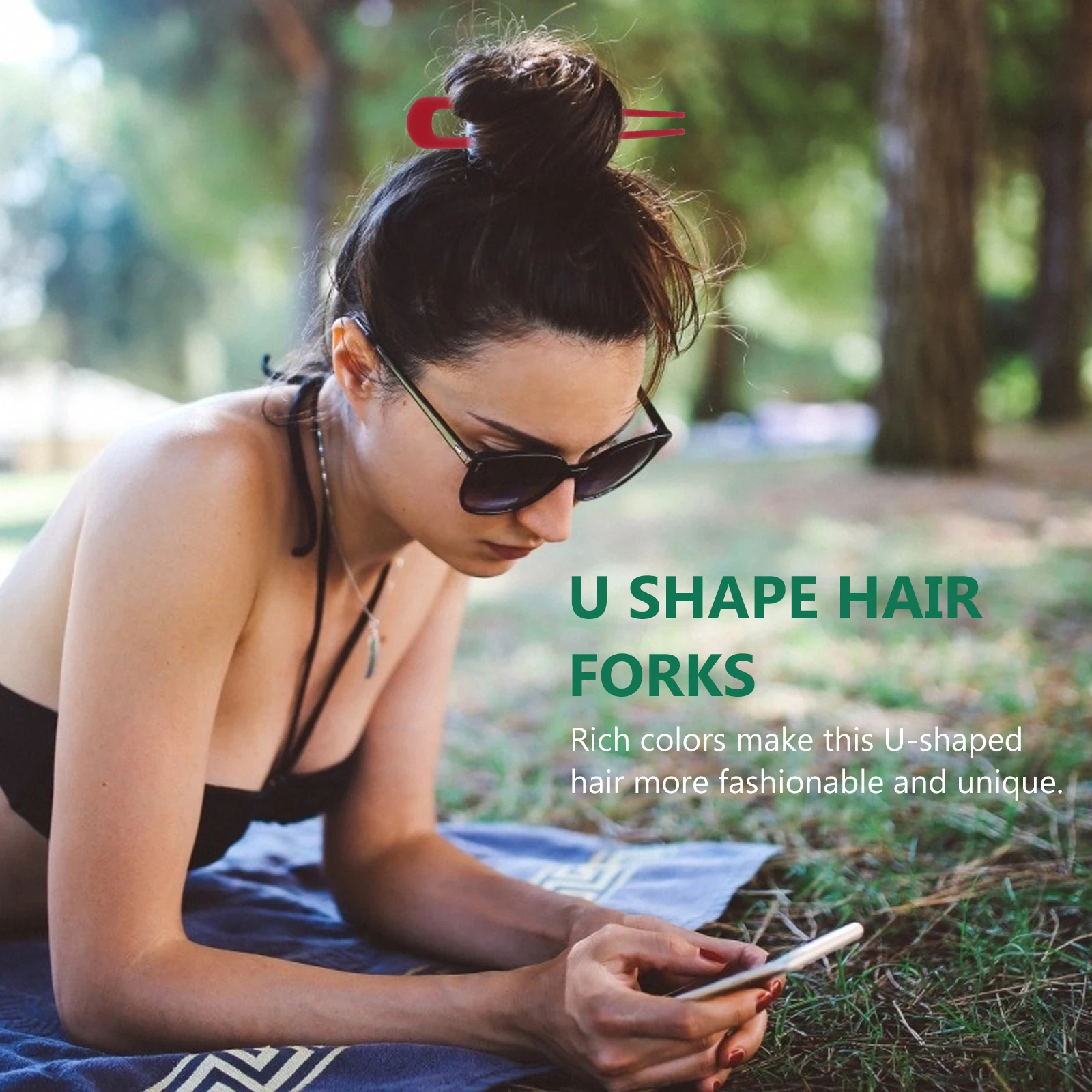 

6pcs Simple Alloy U-Shaped Hairpins Metal Hair Forks For Women Elegant Hair Decor Daily Party Use Travel Festival Accessories