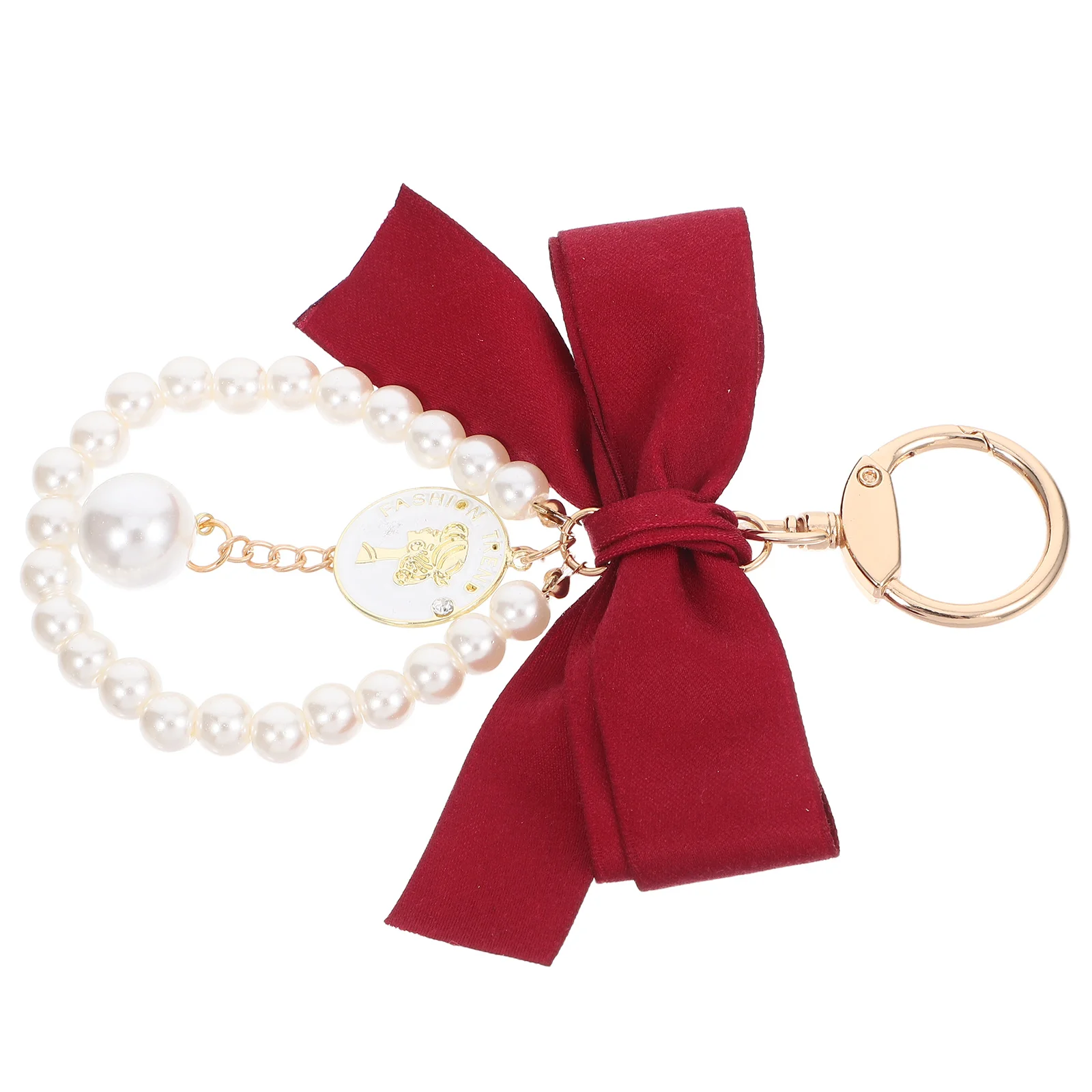 

Coquette Keychain Bow Christmas Wristlet High Quality Handbag Charms Ribbon Ladies