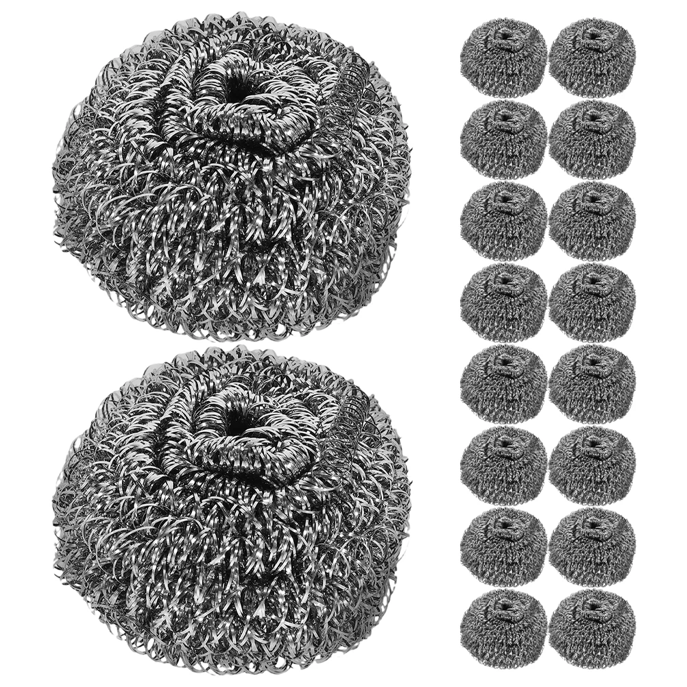 

Steel Wire Balls for Washing Pots and Dishes Cleaning Kitchen Scrubbers Pan Brush