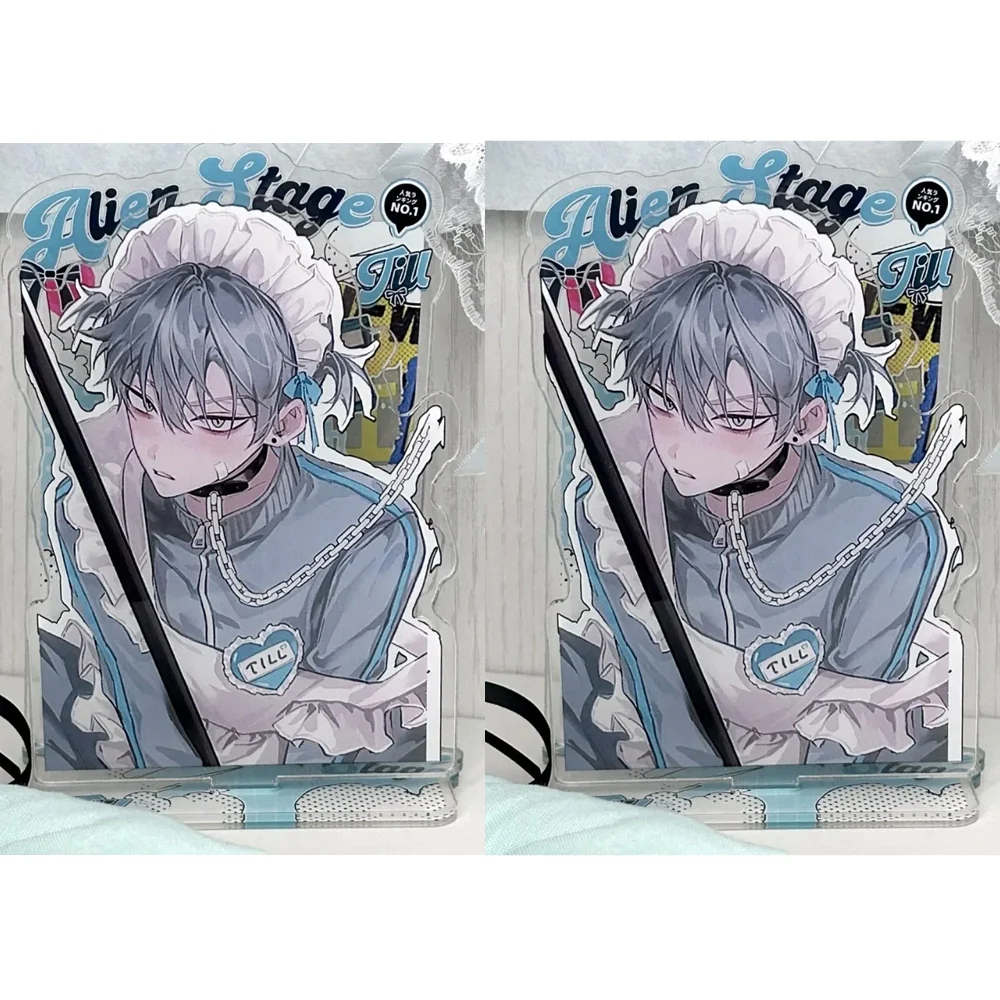 Anime Alien Stage TILL Acrylic Maid Outfit Stand Model Table Decoration Desktop Ornaments Collect Gift Cosplay Figurines Toy