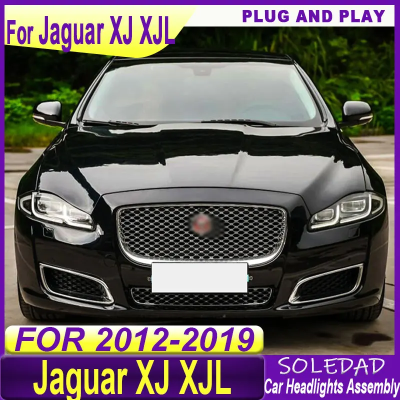 Car Headlights For Jaguar XJL XJ 2011-2019 LED Car Lamps Daytime Running Lights Dynamic Turn Signals headlights Assembly