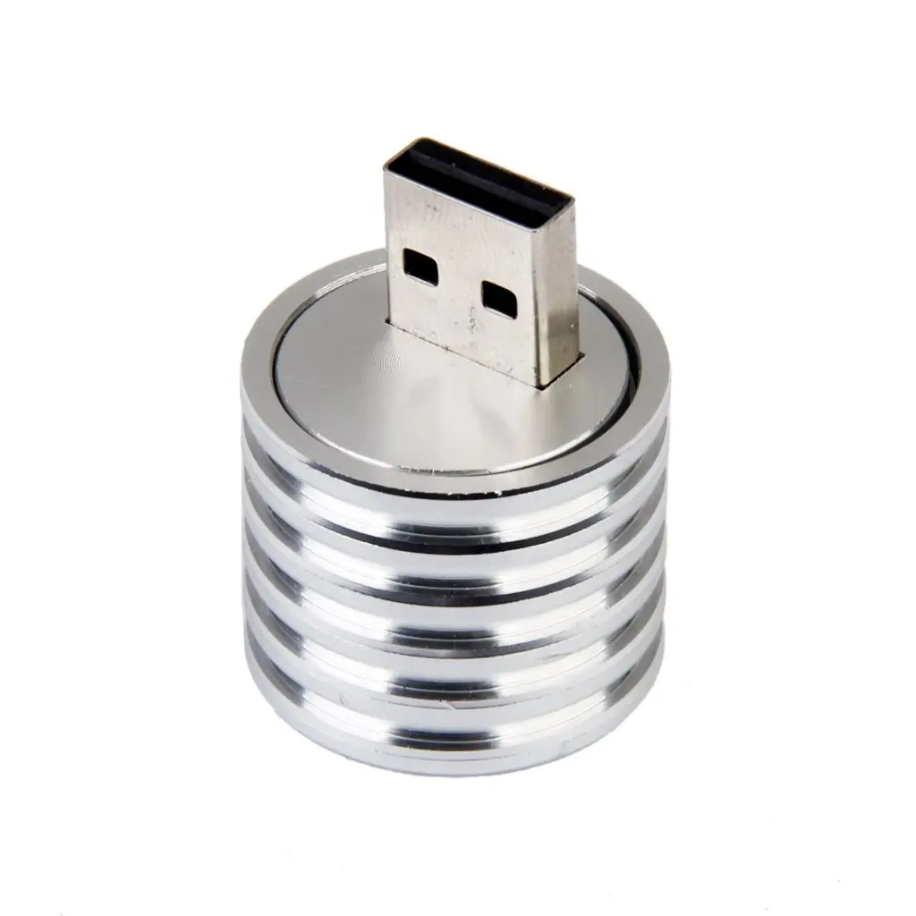 A003 Aluminum 3W USB LED Lamp Socket Spotlight Flashlight White Light