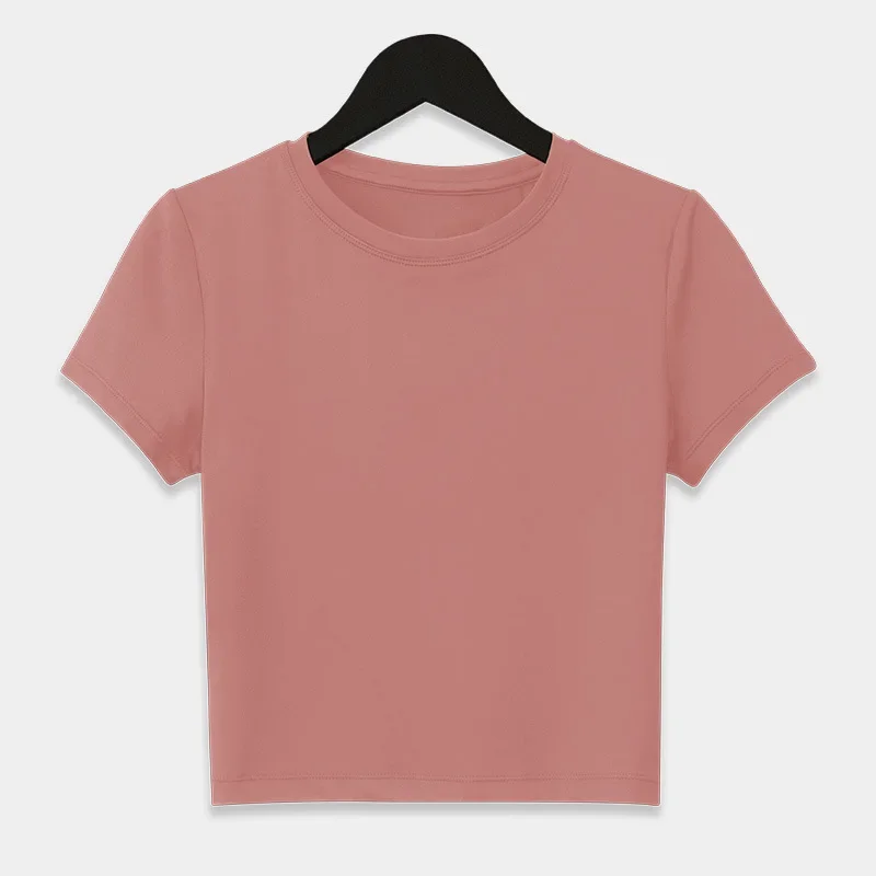 Custom LOGO women's new milk silk simple sports t-shirt women's running fitness training short-sleeved top