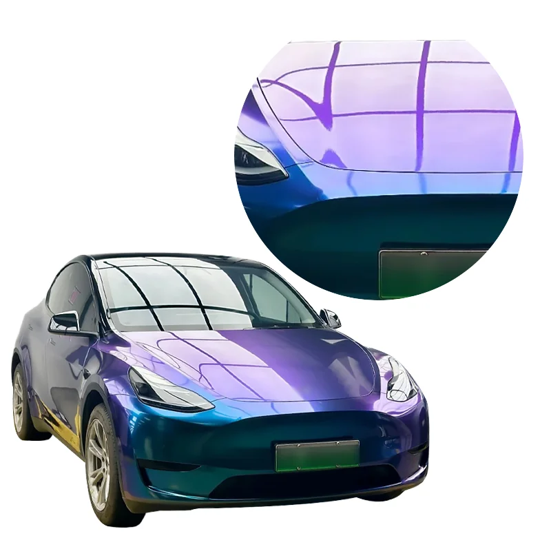 

Purple Mystique Blue Car Wrap Vinyl Roll Diamond Self-Adhesive Paint Protection Film Color Change Sticker for Auto Body