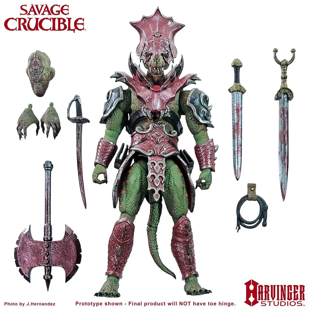 HS Studio 1/12 Scale Savage Crucible  ShadowSlate Purple Lizard Stone Warrior  6inch Soldier Action Figure Collectible Toys