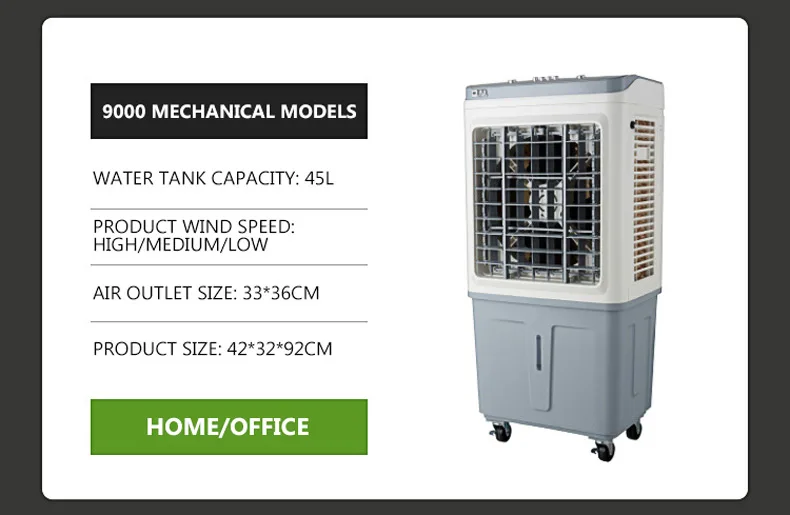Commercial Air Cooling Fan 45L Air Conditioner Fan Protable Air Cooling Fan Electric Cooler Conditioner Fans