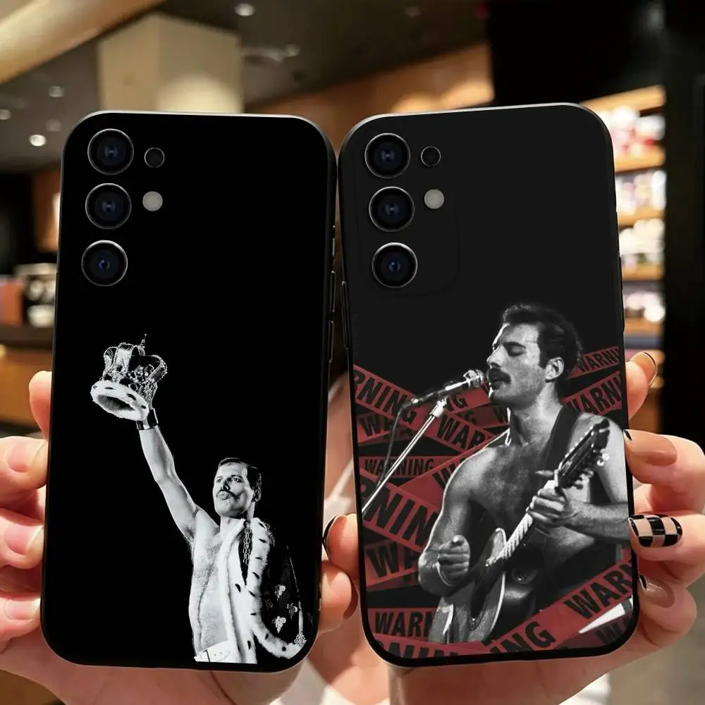 Singer F-Freddie M-Mercury Phone Case Black Silicone Soft For Samsung S26,S25,S24,S23,S22,S21,S30,Ultra,Plus,Fe,Lite Gift
