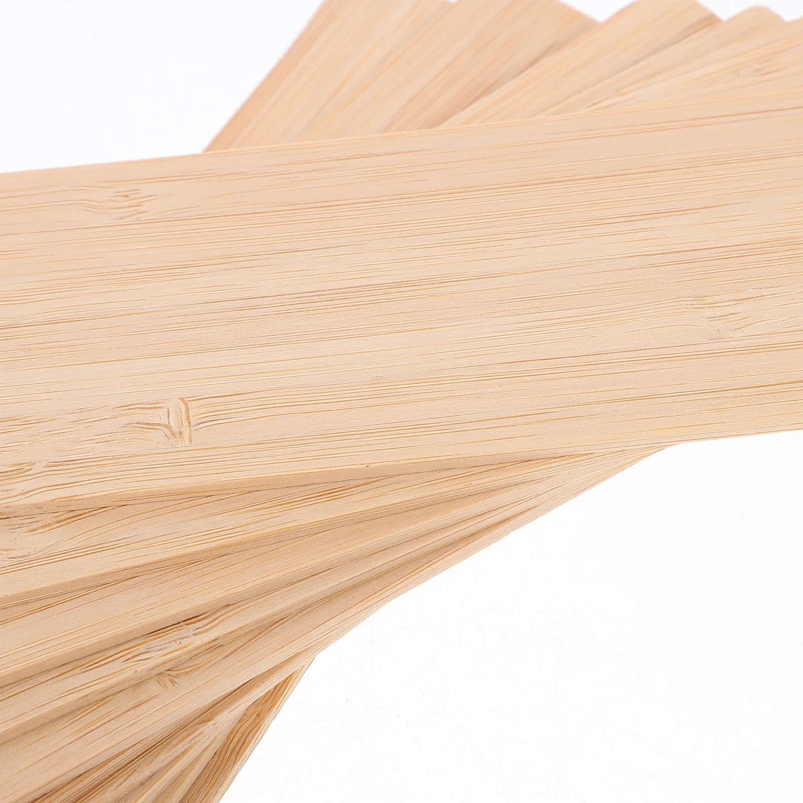 

10pcs Blank Bamboo Bookmarks Unfinished Rectangular Cutouts Smooth Edges Diy Craft Tags For Thanksgiving Decor Kids Painting