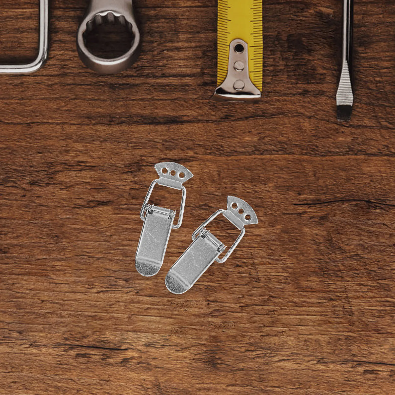 

4Pcs Metal Spring Toggle Latch Heavy Duty Lock Buckle for Toolbox Cabinet Door Replacement Small Latch Hardware