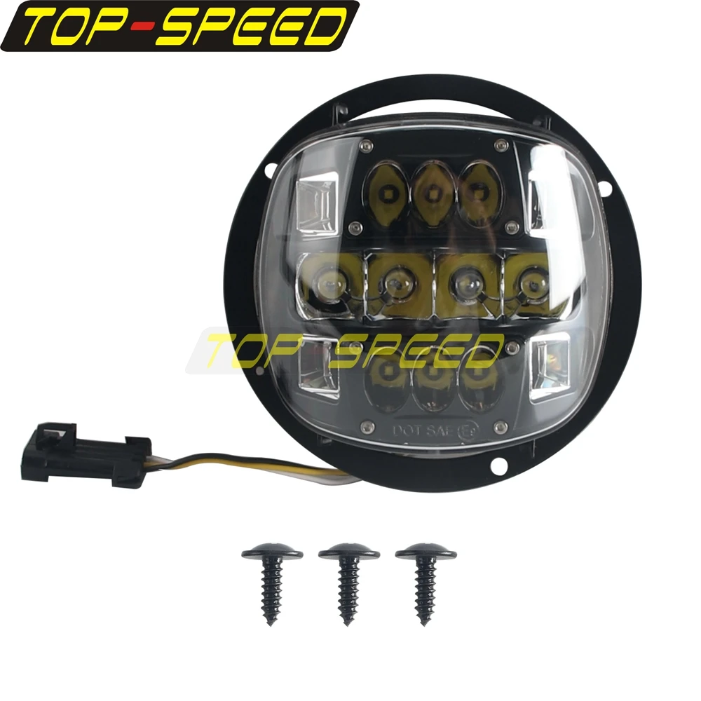 For Harley Street Bob FXBB Low Rider ST FXLRST 22‑26 Softail Headlamp High Power 120W LED Chips Motorcycle Headlights Plug Play