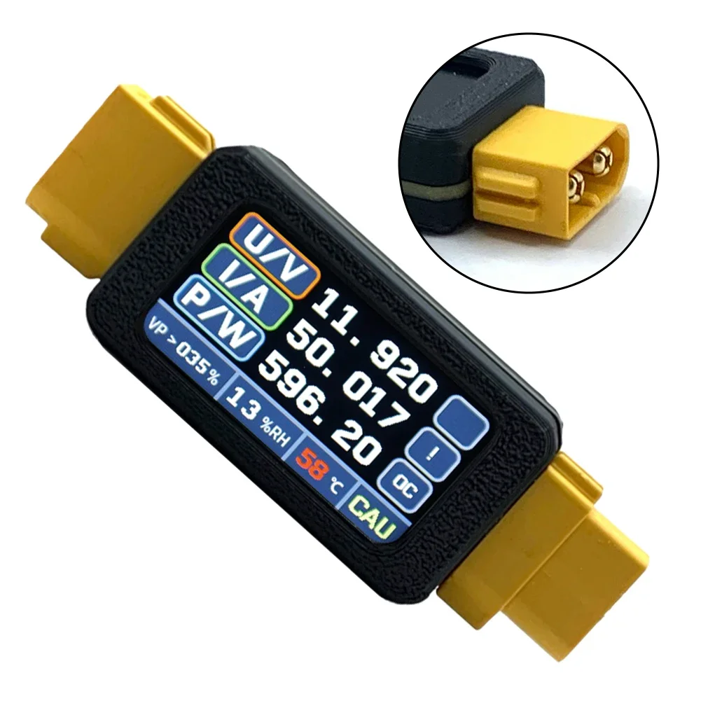 5-34V 30A Bidirectional Ammeter With Color Display For XT60 RC For Battery Charge Discharge Tester Power Meter Tool