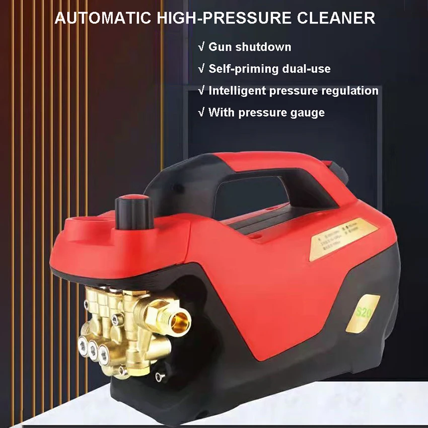 220V Pressure Car Washer Household Car Washer Portable Washing Machine Electric High Pressure Car Wash Tool Cleaning Tools