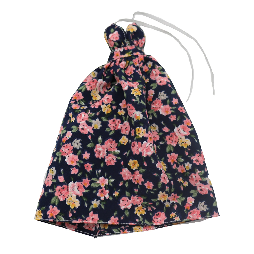 Roupas de boneca 30cm 1/6 saia flor pendurada no pescoço saia retrô saia longa pinkDaily Wear Acessórios Roupas para boneca Barbies