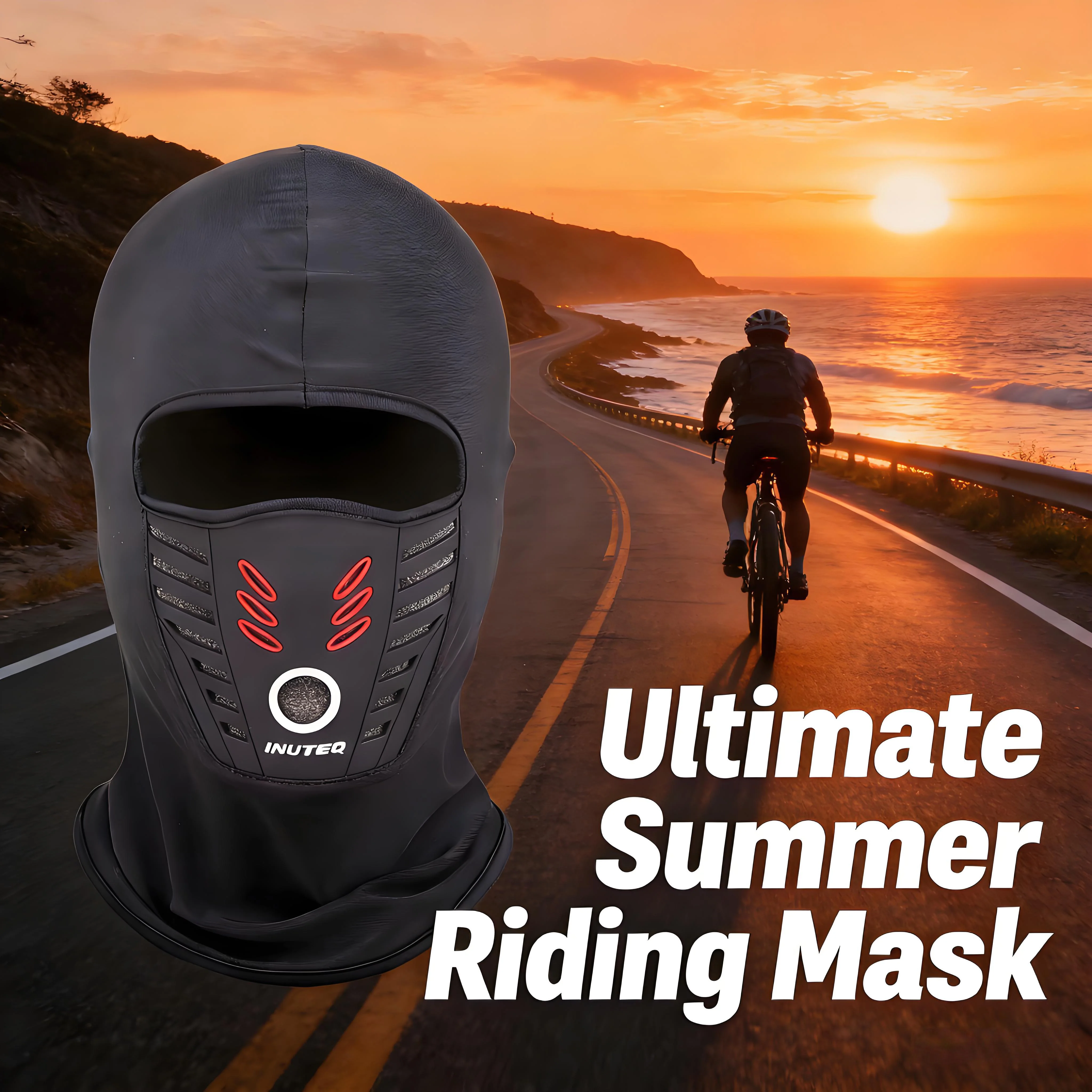 

Летняя охлаждающая балаклава из ледяного шелка для велоспорта, полнолицевая маска, защита от солнца и УФ-излучения, спортивная маска для лица, головной убор для велосипеда и мотоцикла