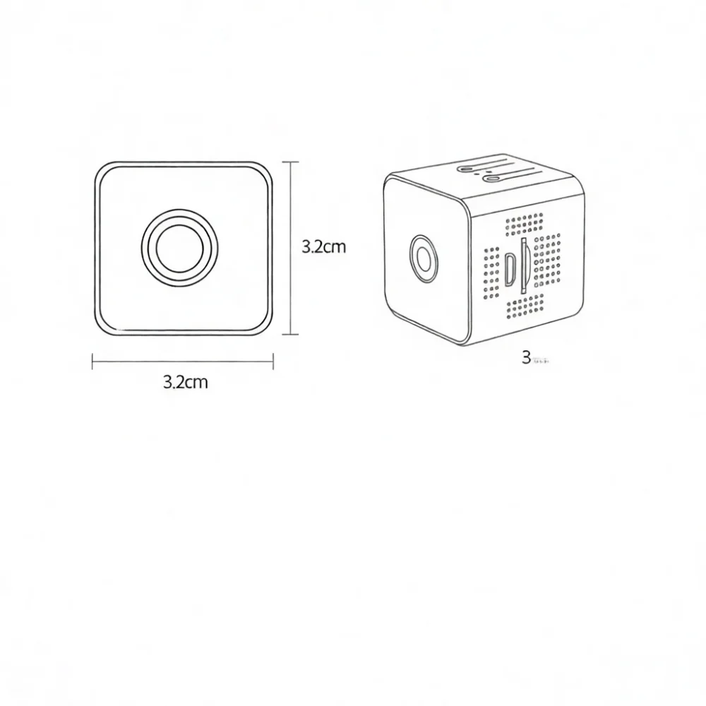 Compact X6 Wifi Camera Wireless Home Security Surveillance Monitor Indoor Network Video Recorder Smart Device
