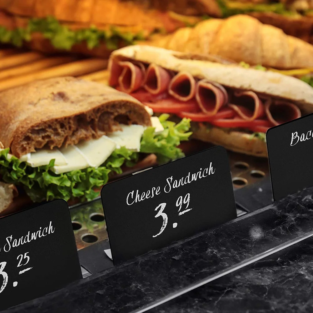 10 قطعة علامات مكتب PVC مقاومة للماء سبورة بلاستيكية لوحات مذكرة سطح الطاولة لوحات رسائل قابلة للمسح سبورة #1