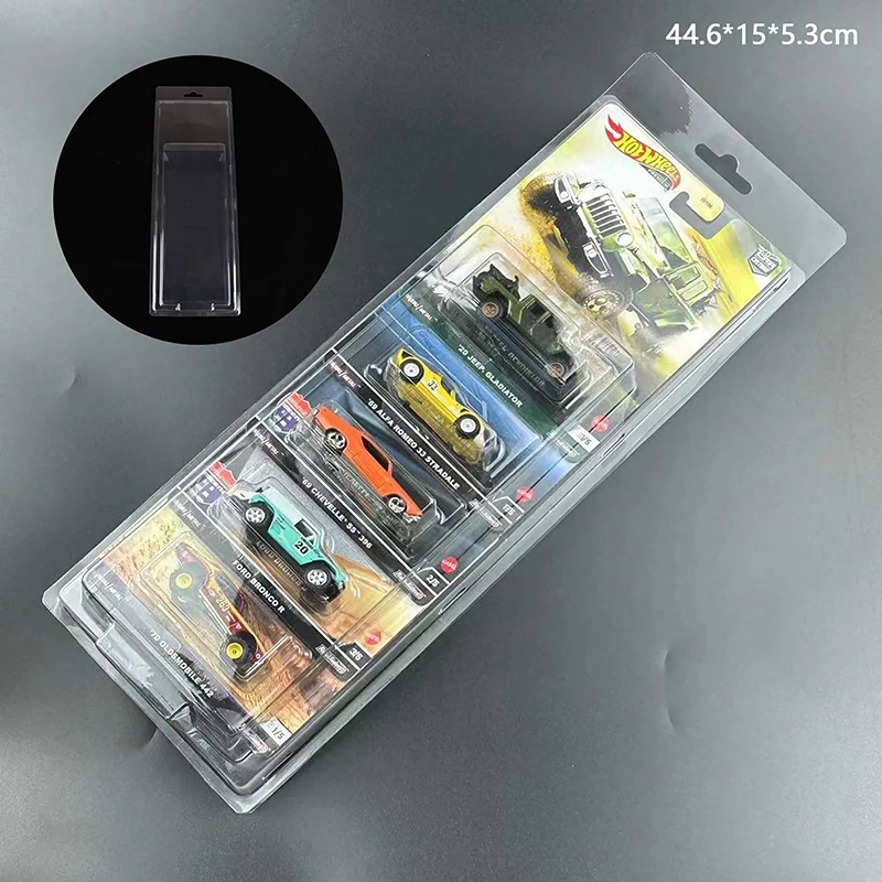 Hotwheels protector for 5 card basic wheels Automobile Culture Transport Fleet Series  Board Card Protective Case