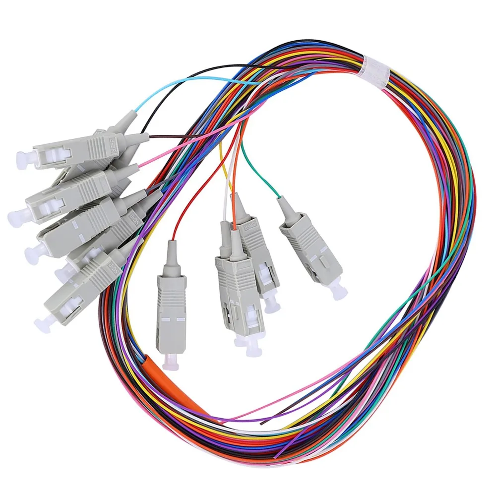 

SC/UPC Fiber Pigtail Cable 12Pole Multimode SC/UPC Multimode Fiber with PVC Shell Low Insertion Loss Optical Fiber