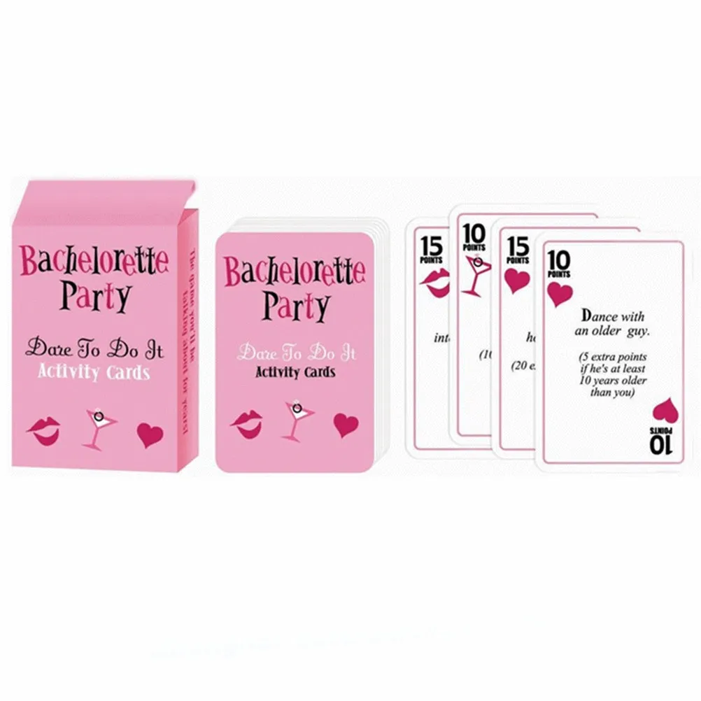 Point Party Scavenger Hunt Activity Playing Cards Bachelorette Night Supplies For Adult